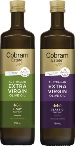 Coles Cobram Estate Extra Virgin Olive Oil 750mL offer