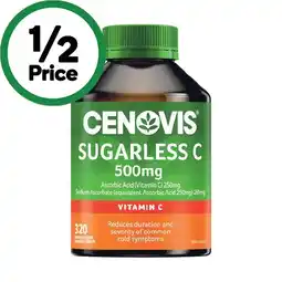 Woolworths Cenovis Sugarless C Chewable Tablets Pk 320 offer