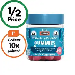Woolworths Little Swisse Prebiotic + Probiotic Gummies Pk 50 offer