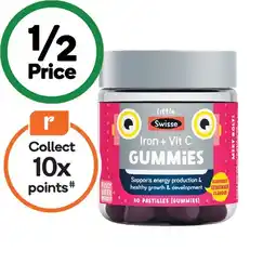 Woolworths Little Swisse Iron + Vitamin C Gummies Pk 40 offer