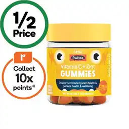 Woolworths Little Swisse Vitamin C + Zinc Gummies Pk 40 offer