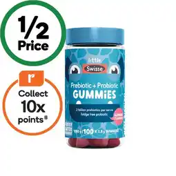 Woolworths Little Swisse Prebiotic + Probiotic Gummies Pk 100 offer