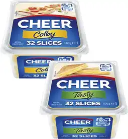 Coles Cheer Cheese Slices 500g offer