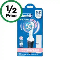 Woolworths Oral-B Pro 300 Extra Sensitive Electric Toothbrush offer