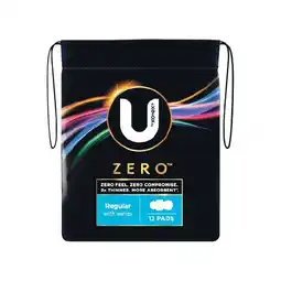 Woolworths U By Kotex Zero Pads Pk 10-12 offer