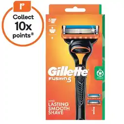 Woolworths Gillette Fusion 5 Razor Handle with 2 Cartridges offer