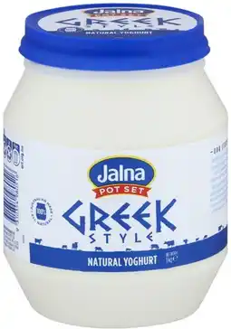 Coles Jalna Greek Style Yoghurt 1kg offer