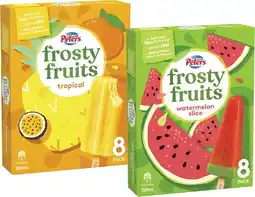 Coles Peters Frosty Fruits 6 Pack-8 Pack 420mL-600mL offer