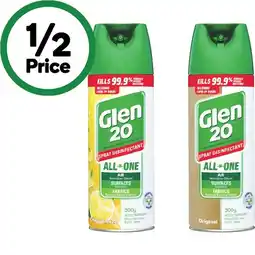 Woolworths Glen 20 Disinfectant Spray 300g offer