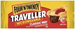 Coles Four'N Twenty Traveller Classic Beef Pie 160g offer