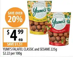 Supabarn Yumi's Falafel Classic and Sesame offer