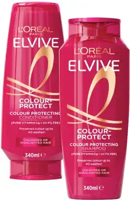 Coles L'Oréal Elvive Colour Protect Shampoo or Conditioner 340mL offer