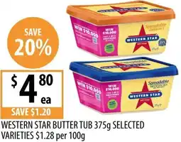 Supabarn Western Star Butter Tub offer