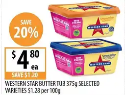 Supabarn Western Star Butter Tub offer