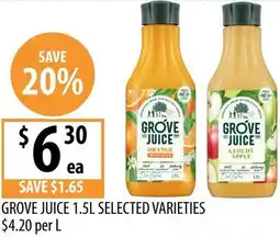 Supabarn Grove juice offer