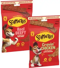 Coles Schmackos Dog Treats 200g offer