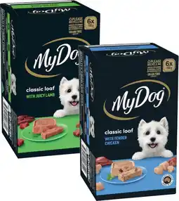 Coles My Dog Dog Food 6x100g offer