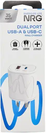 Coles NRG USB-A & C Wall Charger 1 Each offer