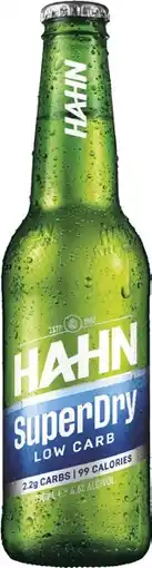Coles Hahn Super Dry Bottles 24x330mL offer