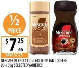 Supabarn Nescafe Blend 43 and Gold Instant Coffee offer