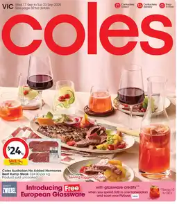 Coles Coles Australian No Added Hormones offer