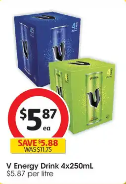 Coles V Energy Drink offer