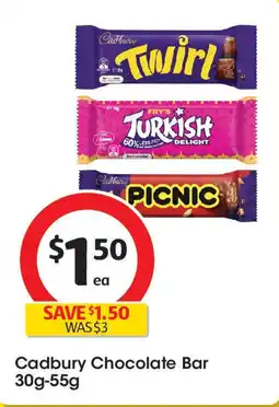 Coles Cadbury Chocolate Bar offer