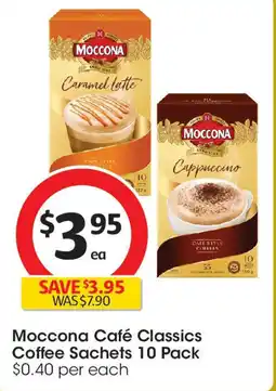 Coles Moccona Café Classics Coffee Sachets offer