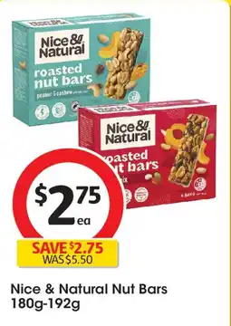 Coles Nice & Natural Nut Bars offer
