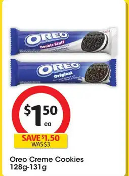 Coles Oreo Creme Cookies offer