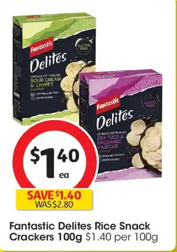 Coles Fantastic Delites Rice Snack Crackers offer