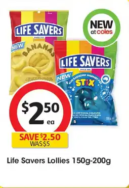 Coles Life Savers Lollies offer
