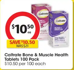 Coles Caltrate Bone & Muscle Health offer