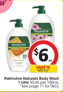 Coles Palmolive Naturals Body Wash offer