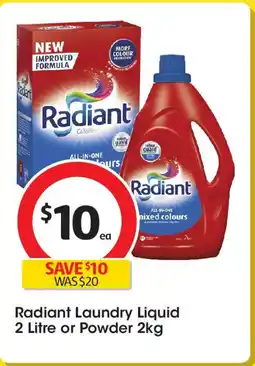 Coles Radiant Laundry Liquid offer
