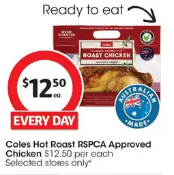Coles Coles Hot Roast RSPCA Approved Chicken offer