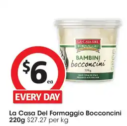 Coles La Casa Del Formaggio Bocconcini offer