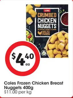 Coles Coles Frozen Chicken Breast Nuggets offer