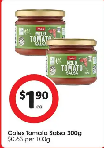 Coles Coles Tomato Salsa offer
