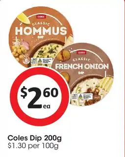 Coles Coles Dip offer