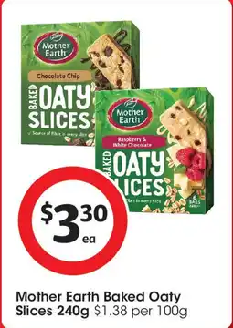 Coles Mother Earth Baked Oaty Slices offer