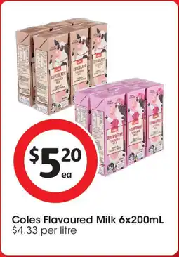 Coles Coles Flavoured Milk offer