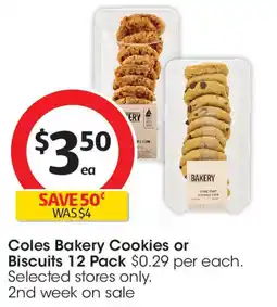 Coles Coles Bakery Cookies or Biscuits offer