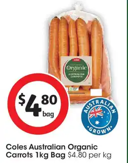 Coles Coles Australian Organic Carrots offer