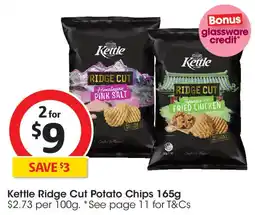 Coles Kettle Ridge Cut Potato Chips offer