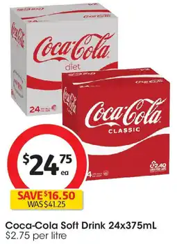 Coles Coca-Cola Soft Drink offer