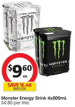 Coles Monster Energy Drink offer