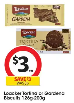 Coles Loacker Tortina or Gardena Biscuits offer