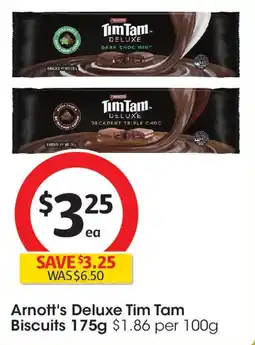 Coles Arnott's Deluxe Tim Tam Biscuits offer