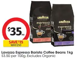 Coles Lavazza Espresso Barista Coffee Beans offer